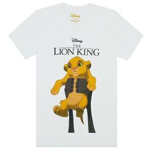 The Lion King Womens/Ladies Circle Of Life Simba T-Shirt / White
